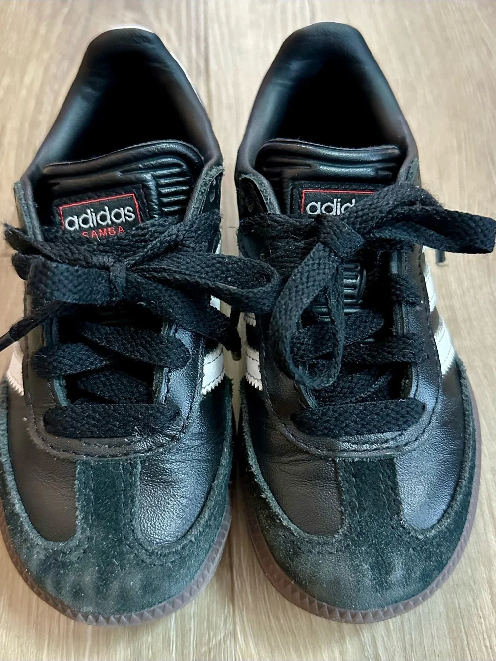 adidas Samba OG Kids Sneakers Black White Gum Size 9.5K Excellent condition